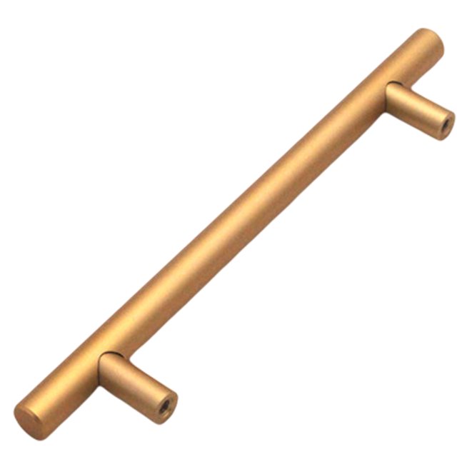 Tiradores De Puertas De Armarios Manija de barra en T Manijas de puerta de gabinete Euro para cocina/dormitorio/baño (oro 180 mm) Likrtyny Para estrenar