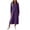 Purple, variant on Sheghy Summer Dresses 2026 Autumn Winter Lapel Half Button Drop Shoulder Relaxed Fit Solid Shirt Dress Black S