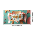 thumbnail image 1 of Glittery Gold One Banner for First Birthday Party, Party Decorations Backdrop Background Photography Props for Celebrations Photo Booth Decor, 1 of 4