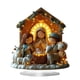 thumbnail image 2 of Seyotauo Acrylic Craft Ornament, Easter/Christmas Tabletop Beautiful 2D Ornament for Tabletop Decoration for Mantel Bedroom Shelf Fireplace, Religious Gift to Family and Friends, Devout Home Decor, 2 of 6