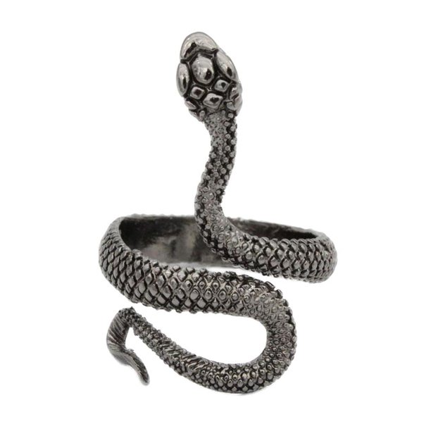 Anillos de Anillos de animales Banda para mujer Anillos de joyería vintage Tamaño ajustable Negro Yuyangstore Anillo de perlas de oro rosa para mujer