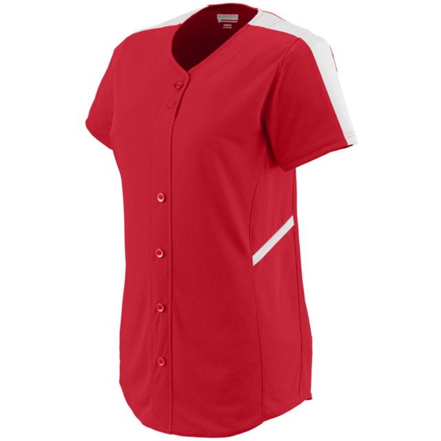 Augusta Sportswear Mujer Closer Softball Jersey Xl Rojo/Blanco Augusta 00784371630171