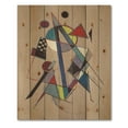 thumbnail image 3 of Designart 'Abstract Compositions Of Colored Geometric III' Modern Print on Natural Pine Wood, 3 of 5