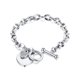 thumbnail image 1 of Pulsera de mujer con colgante de corazón Love Bible (color acero) ER, 1 of 4