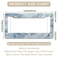thumbnail image 3 of 1 Pcs Marble pattern license plate frame License Plate Frame,License Plate Cover for Car Decorative Parts,Aluminum License Plate Bracket Holder Rust-Proof for US Standard Car, 3 of 8