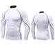 thumbnail image 4 of pstuiky camisa de manga larga para hombre, Camisa deportiva transpirable de manga larga y cuello redondo para hombre, color liso Tops de talla grande para hombre l, 4 of 5