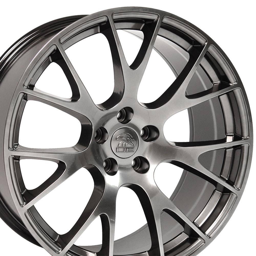Single(1) OE Wheels DG69 22x10 Gloss Hyper Black Rim 5x139.7 25ET