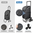 thumbnail image 4 of Carrito para subir escaleras KEDSUM 2 en 1, 60 l/136 kg con bolsa impermeable, 4 of 8