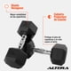 thumbnail image 3 of Par de Mancuernas hexagonales Altera 15 Lbs Neopreno 15 Lbs Fitness, 3 of 7