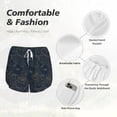 thumbnail image 4 of KLL Vintage Chrysanthemum Pattern Shorts Women,Athletic Shorts High Waisted Running Shorts Pocket Sporty Short Gym Elastic Workout Shorts-Small, 4 of 7