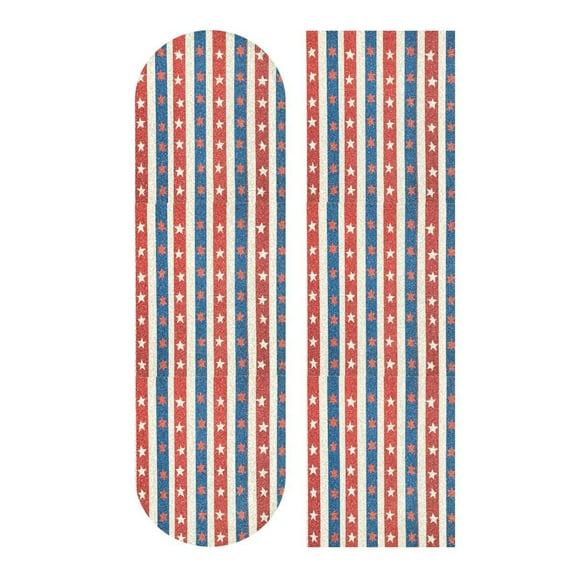 33.1" x 9.1" Tape Skateboard Scooter Grip Tape Skateboard Griptape Sheet Red and Blue Striped Pattern