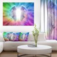 thumbnail image 1 of Angel Wings on Rainbow Background - Abstract Canvas Art Print, 1 of 3