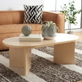 thumbnail image 2 of SAFAVIEH Tayson Glam Oval Melamine Coffee Table, Natural, 2 of 10