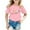 A-Pink35, variant on Little Girls T-Shirts Short Sleeve Heart Enjoy The Little Things Print Crewneck Tshirt Summer Cute Casual Daily Kids Tops