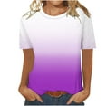 thumbnail image 1 of Tops Florales para las Mujeres Impreso Suéter Cuello Redondo Manga Corta, Ligero Y Casual Tops Cortos para las Mujeres, 1 of 8