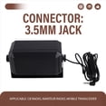 thumbnail image 3 of CB Radio Speaker 5W 3.5mm Plug Rectangular CB External Speaker Professional for Mobile Transceiver for CB Radio, 3 of 7
