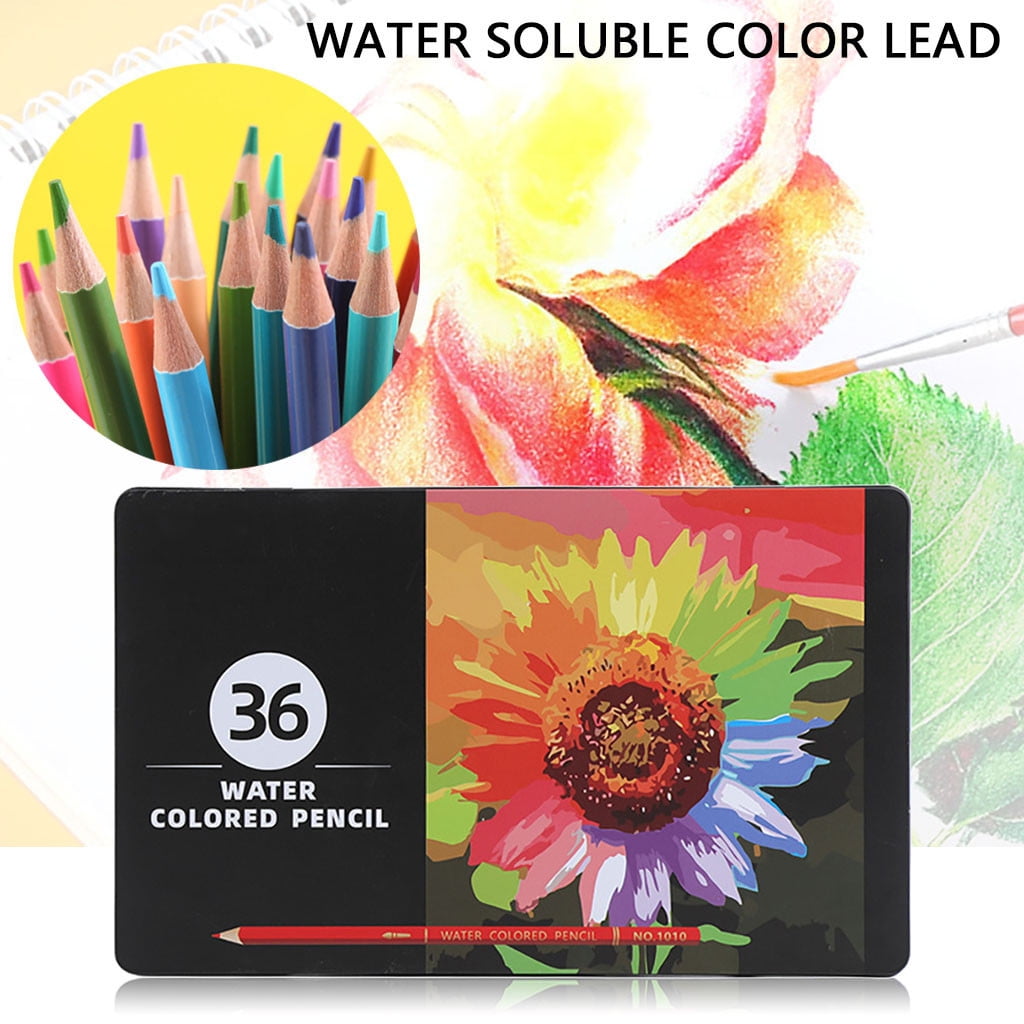 Comigeewa Water-Soluble Color Pencil Art Drawing Children Hand -Made 