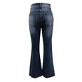 thumbnail image 6 of JIKNTTR Women's Stretchy Jeans Fashion Retro Stretch Jeans High Waist Casual Pants Classic Fit Denim Pants, 6 of 7