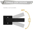 thumbnail image 3 of knobelite(3 Pack)Door Lever Dummy Lever Door Handle for Closets French Doors,Square Dummy Door Lever,Non-Turning Single Side Pull with Black Finish,Easy Installation Pull Only Lever Set, 3 of 7