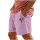 thumbnail image 1 of Pantalones Cortos para Hombre Cintura Elástica con Bolsillos Color Sólido Casual Cordón Suelto Pantalones Cortos de Ejercicio, 1 of 4