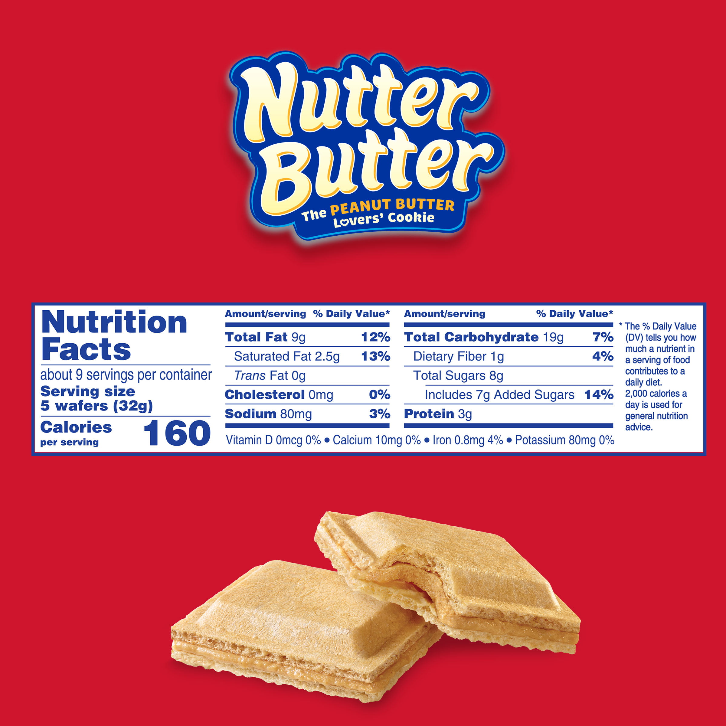 Nutter Butter Peanut Butter Wafer Cookies 10 5 Oz Walmart Com Walmart Com