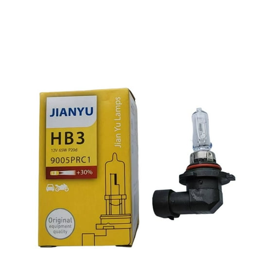 HB3 9005 P20d Halogen bulb 12V 65W - 30% brighter - 12V headlight/fog lamp -