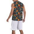 thumbnail image 2 of Sikiie Autumn with Pumpkins Basketball Jersey Reversible Men's Mesh Athletic Sports Shirts Training Practice S-4XLLarge, 2 of 6