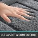thumbnail image 2 of Non-slip Bath Mat Soft Water Absorbing Microfiber Bath Mat Machine Washable Extra Thick Bathroom Shower Mat 50 X 80 Cm Gray, 2 of 5