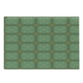 thumbnail image 1 of Orient Cutting Board, Rich Curly Royalty Ornaments on Turquoise Background Classic Design, Decorative Tempered Glass Cutting and Serving Board, Large Size, Turquoise Yellow, by Ambesonne, 1 of 1