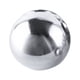 thumbnail image 1 of Bola hueca de metal de acero inoxidable pulido con espejo de 19 mm y espesor de pared de 1,0 mm., 1 of 5