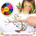 thumbnail image 6 of Funny Finger Painting Kit for Kids Non-Toxic Washable Finger Paint Finger Drawing Toys DIY Crafts, 6 of 8