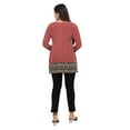 thumbnail image 2 of Maple Clothing Short Kurta Indian Tunics Kurti Top Women's India Apparel (Red, 3XL), 2 of 6