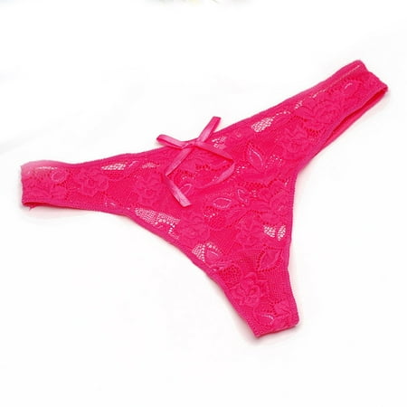 

Promotion! Ultra-thin Women s G-string Thong Transparent Sexy Panties Underwear Women Cotton Lace Tanga Briefs Women Intimates Rose