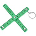thumbnail image 5 of Folding Meter Stick,2pcs Abs Folding Ruler Portable 0.5m Foldable Ruler With Key Ring For Carpentry Laying Tilesgreen, 5 of 5