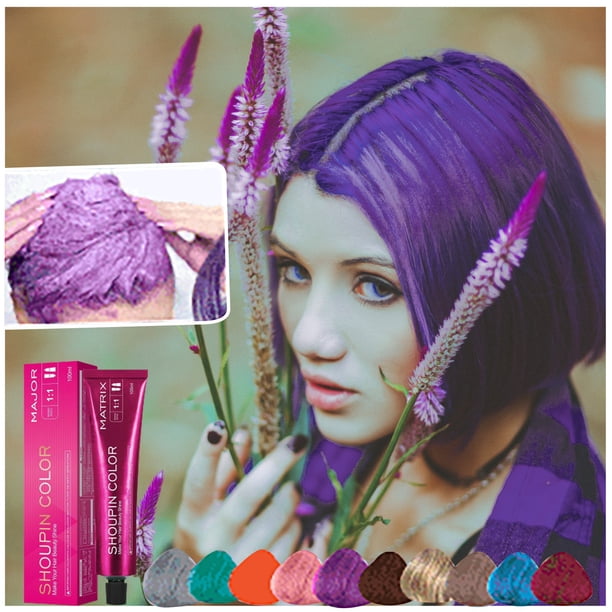 Hair Coloring Shampoo Micro T^ide Color Single Hair Blue And Black Color Hair