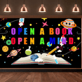 thumbnail image 4 of Colorful Space Banner Polyester Educational Background Decorative Astronomy for Classroom Decor Kids Room School, 4 of 6