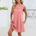 thumbnail image 6 of Neewe Nightgowns for Women Plain Scoop Neck Night Gown Sleeveless Sleepshirt Chemise Sleepwear Tank Sleep Dress S-2XL, 6 of 6