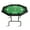 Green plastic cup, variant on Towallmark 8 Players Game Poker Table Foldable, Casino Leisure Top Texas Hold'em Gaming Table with 8 Cup Holders, Brown