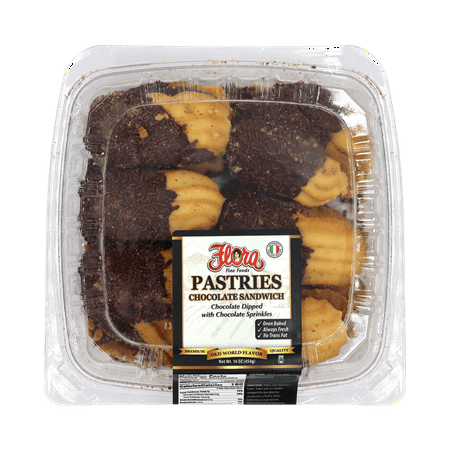 Flora Chocolate Dipped Chocolate Sandwiches
