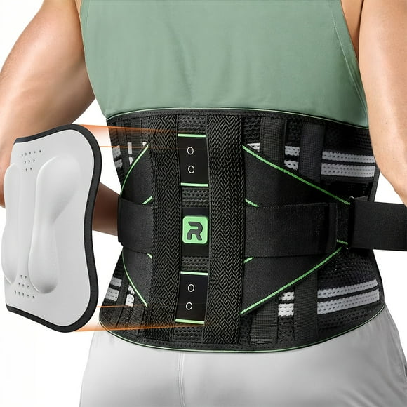 Back Brace for Lower Back, 8X Powerful Lumbar Support with 3D Pad Massage, Back Support Belt for Men Women, Breathable Back Support Brace with Adjustable Strap