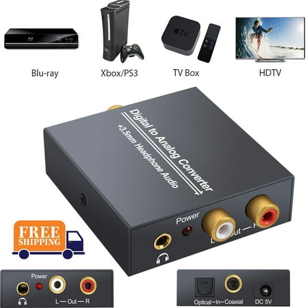 NEW Digital to Analog Analogue Audio Converter Coax 