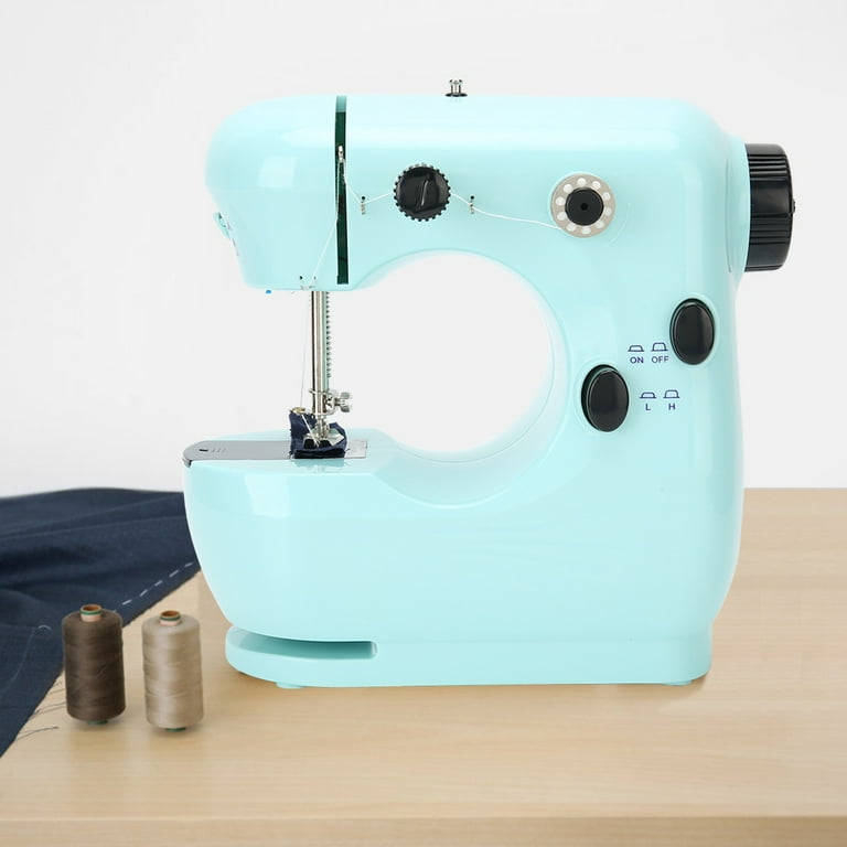 Viferr Portable Sewing Machine for Beginners with 38 Stitch Applications - Small Sewing Machine with Dual Speed, Reverse Stitching and Foot Pedal