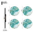 thumbnail image 2 of Non-Ticking Silent Clock Battery Operated Analog Clcok Round Wall Clocks Decorative for Living Room-Green Marble Elegant(10inch), 2 of 4