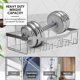 thumbnail image 3 of Organizador para ducha estante de gran capacidad estantes de acero inoxidable para almacenamiento de baño y decoración del hogar, 3 of 8