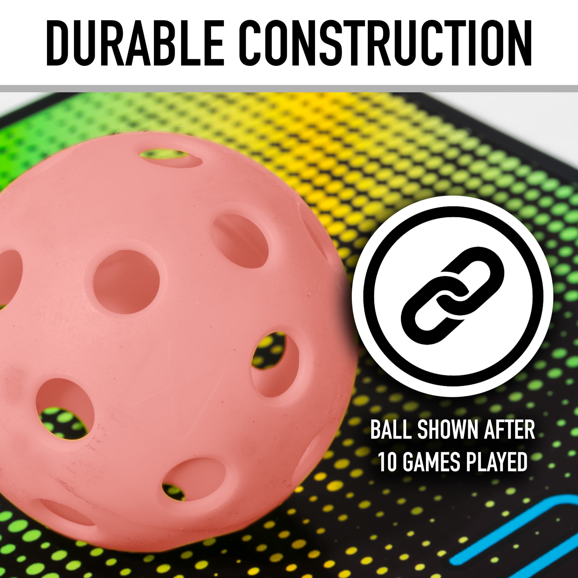Franklin Sports X-26 Indoor Pickleballs - Official Size - Peach - 12 Pack