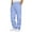 A-Light Blue, variant on Men's Casual Pants Loose Fit Straight Leg Drawstring Waist Solid Color Trousers with Pockets for Daily Wear and Sports A-Dark Blue L