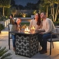 thumbnail image 2 of Outsunny Propane Fire Pit Table, Gas Fire Pit with Explosion-Proof Net, 2 of 10