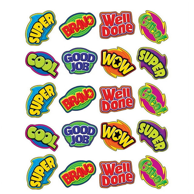 TEACHER CREATED RESOURCES (12 PK) POSITIVE WORDS STICKERS