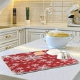 thumbnail image 5 of White Snowflake Dish Drying Mat Large for Kitchen Counter 18x24 In Reversible Merry Christmas Tableware Pad Dish Drainer Rack Mats Fast Absorbent Kitchen Accessories for Countertop Sink, 5 of 7