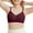 Wine, variant on Kiijoy Big Girls Seamless Training Bra Soft Ribbed Padded Sports Bralette, Sizes 9-11